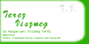 terez viszmeg business card